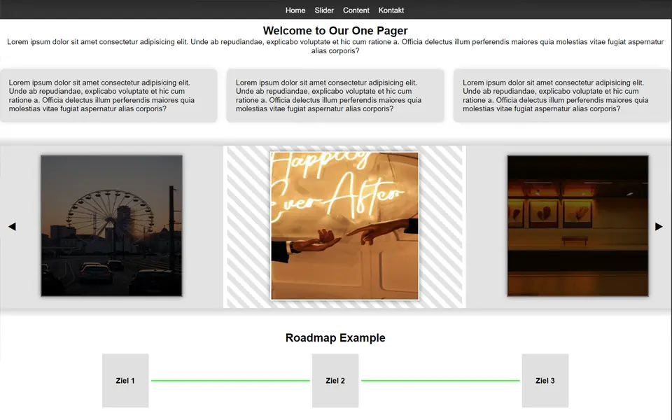 Example One Pager